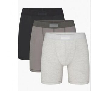 SKIMS MEN 3-Pack 5-Inch Stretch Cotton & Modal Boxer Briefs multiple sizes M-XL